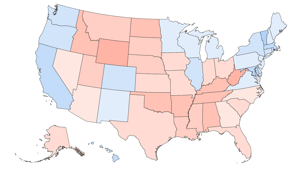 Harris would have won if the United States looked like this